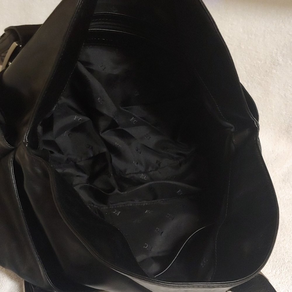 NWOT Kenneth Cole NY black leather bag - Picture 13 of 16